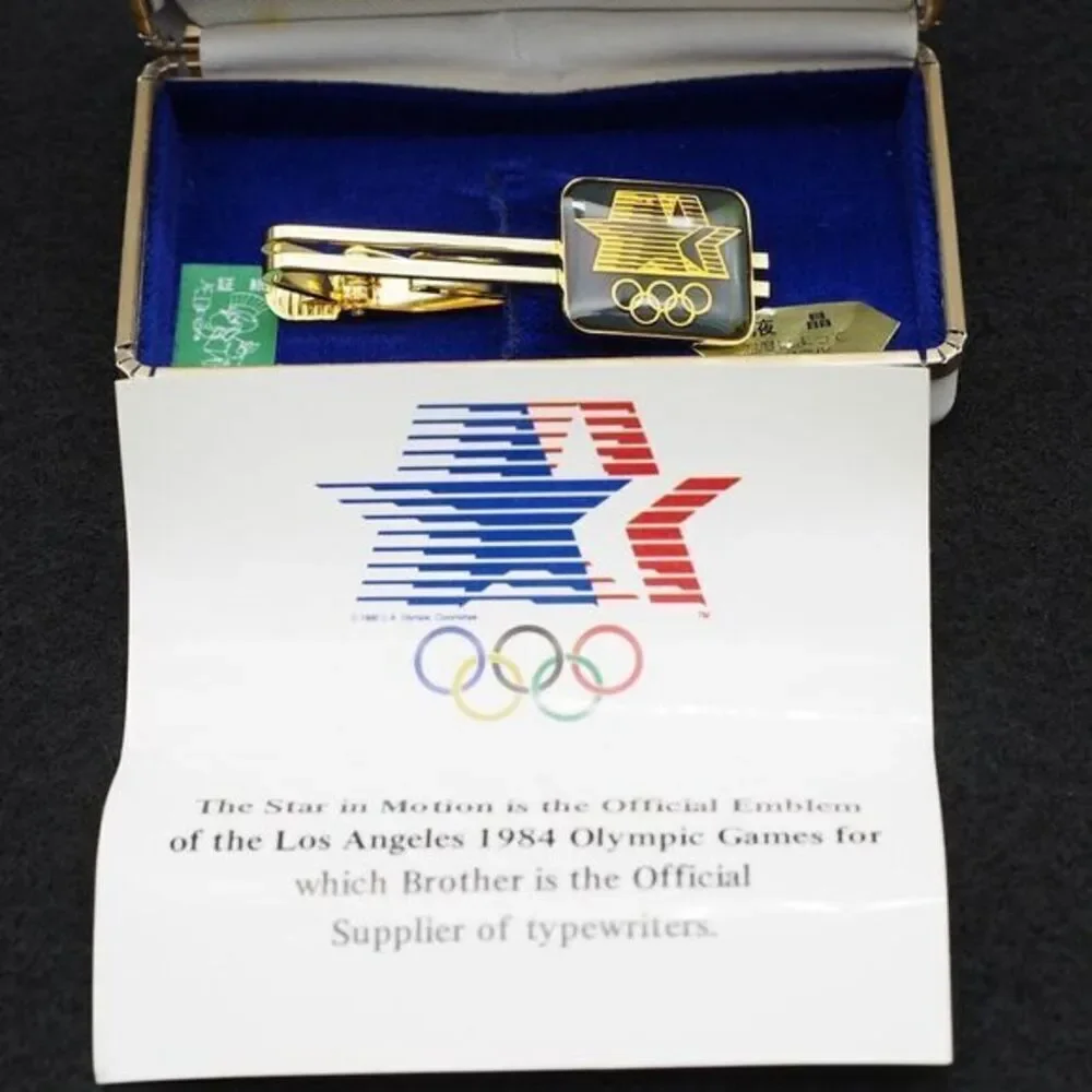 VTG US Olympics Brother Tie Clip NOS